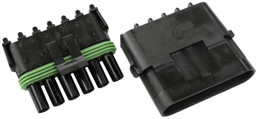Aeroflow AF49-8506 Weatherpack 6 Pin Connector Male/Female Pins & Seals