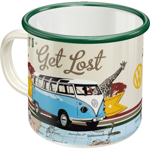 Nostalgic-Art 5143211 Enamel Mug VW Bulli - Let's Get Lost