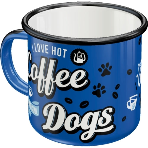 Nostalgic-Art 5143212 Enamel Mug Hot Coffee & Cool Dogs