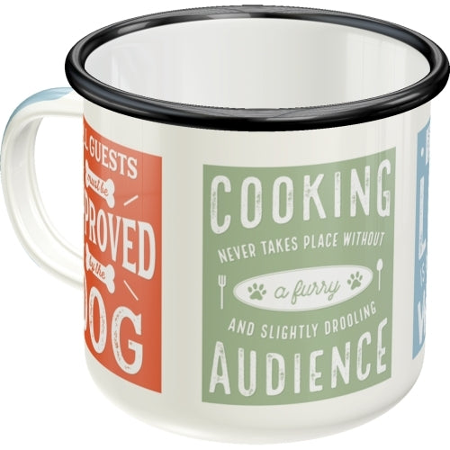 Nostalgic-Art 5143213 Enamel Mug Dog Rules