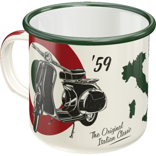 Nostalgic-Art 5143215 Enamel Mug Vespa - The Italian Classic