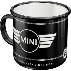 Nostalgic-Art 5143217 Enamel Mug Mini - Logo Black