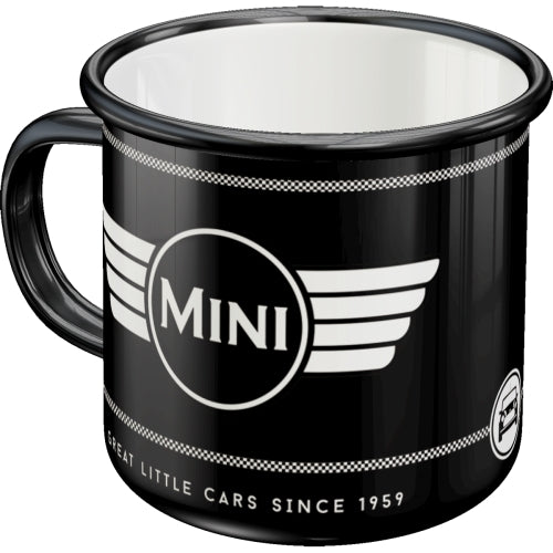 Nostalgic-Art 5143217 Enamel Mug Mini - Logo Black