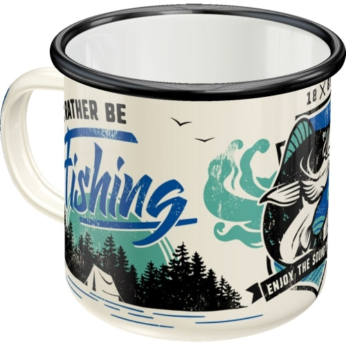 Nostalgic-Art 5143222 Enamel Mug I'd Rather Be Fishing