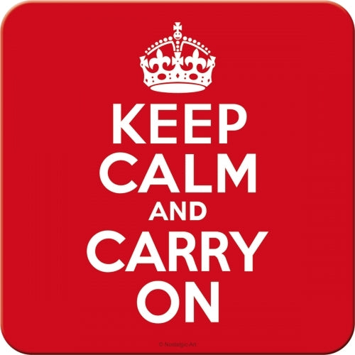 Nostalgic-Art 5146134 Coaster Keep Calm and Carry On