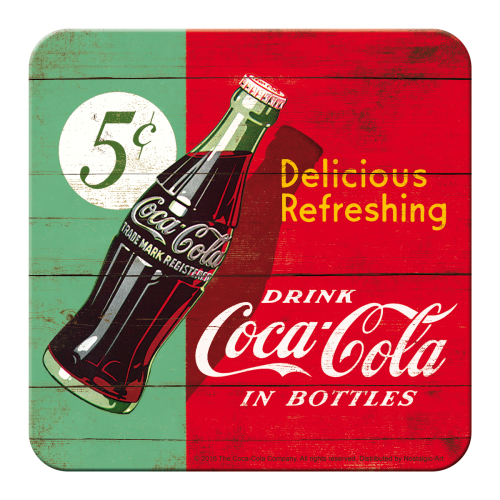 Nostalgic-Art 5146139 Coaster Coke - Refreshing Green