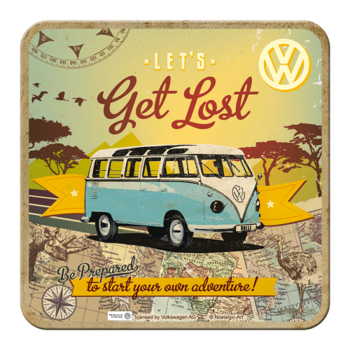 Nostalgic-Art 5146143 Coaster VW - Let's Get Lost