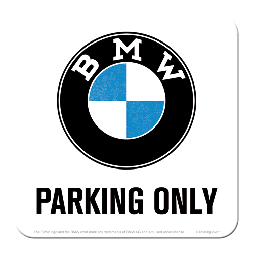 Nostalgic-Art 5146146 Coaster BMW Parking Only