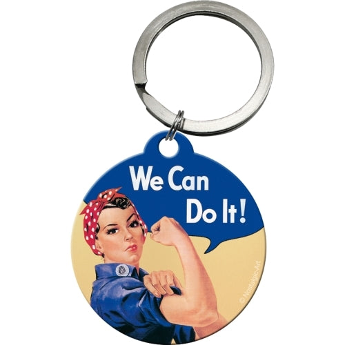 Nostalgic-Art 5148007 Keyring Round We Can Do It