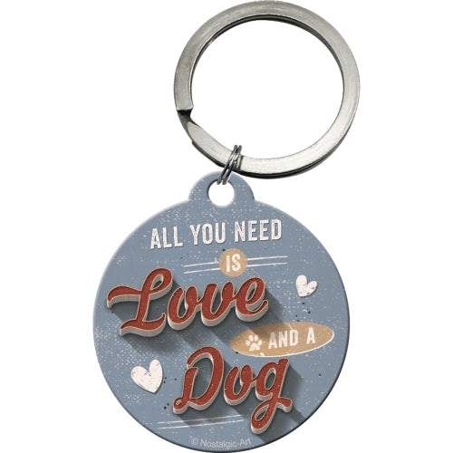 Nostalgic-Art 5148028 Keyring Round Love Dog