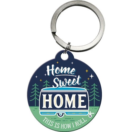 Nostalgic-Art 5148035 Keyring Round Home Sweet Home Camper