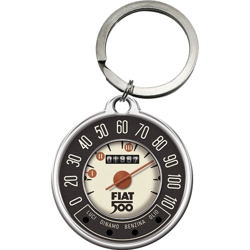 Nostalgic-Art 5148037 Keyring Round Fiat 500