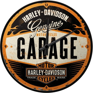 Nostalgic-Art 5151083 Wall Clock Harley-Davidson Garage
