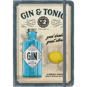 Nostalgic-Art 5154010 Notebook Gin and Tonic Drinks and Stories
