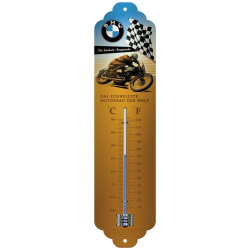 Nostalgic-Art 5180304 Thermometer BMW Brown/Blue