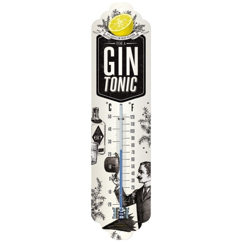 Nostalgic-Art 5180330 Thermometer Gin & Tonic Weather