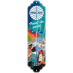 Nostalgic-Art 5180333 Thermometer Pan Am Travel the World