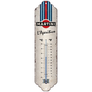 Nostalgic-Art 5180339 Thermometer Martini - L'Aperitivo Racing Stripes