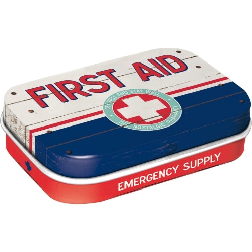 Nostalgic-Art 5181320 Mint Box First Aid Blue