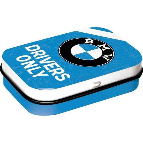 Nostalgic-Art 5181368 Mint Box BMW - Drivers Only Blue