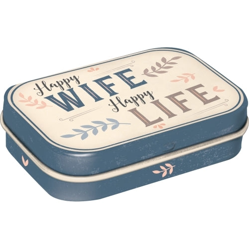 Nostalgic-Art 5181388 Mint Box Happy Wife Happy Life
