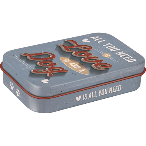 Nostalgic-Art 5182202 Pet Treat Box - Love Dog