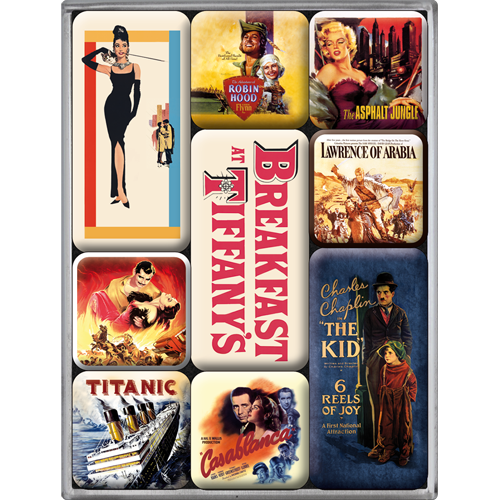Nostalgic-Art 5183007 Magnet Set Movie Art Classics
