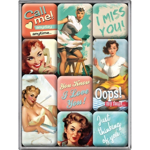 Nostalgic-Art 5183051 Magnet Set Say it 50's