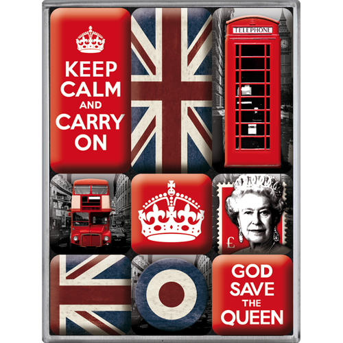 Nostalgic-Art 5183059 Magnet Set Keep Calm