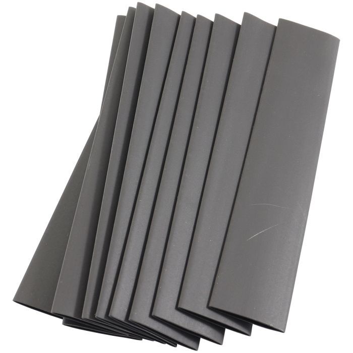 Aeroflow AF49-8987BLK Black Heat Shrink Refill Kit 1/2" (13mm) 10 Piece Kit, 4-1/4 Inch Long, 2:1 Shrink Ratio