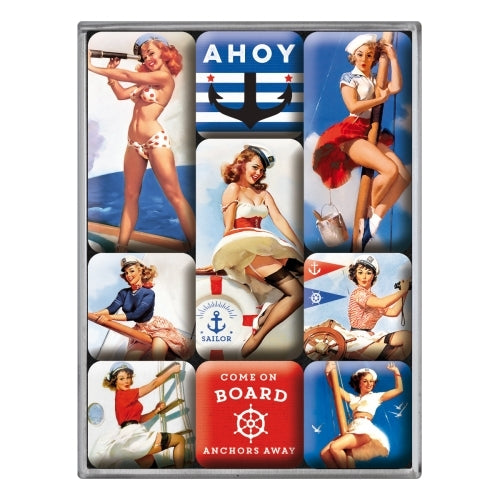 Nostalgic-Art 5183076 Magnet Set Ahoy Sailor!