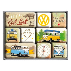 Nostalgic-Art 5183080 Magnet Set Bulli - Let's Get Lost
