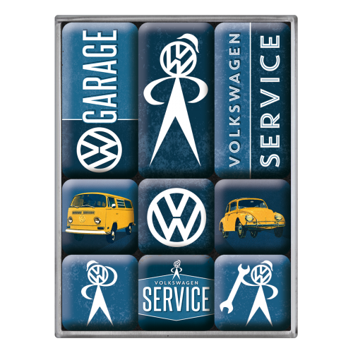 Nostalgic-Art 5183081 Magnet Set VW Service