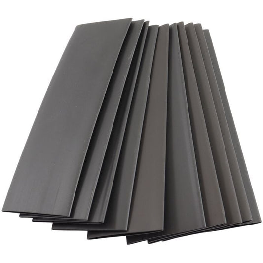 Aeroflow AF49-8988BLK Black Heat Shrink Refill Kit 3/4" (19mm) 10 Piece Kit, 4-1/4 Inch Long, 2:1 Shrink Ratio