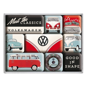 Nostalgic-Art 5183107 Magnet Set VW - Meet the Classics