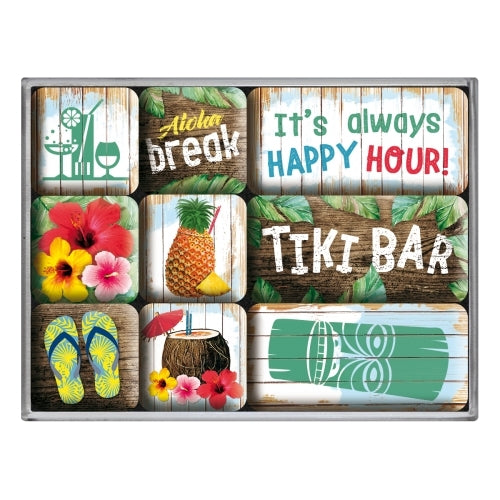 Nostalgic-Art 5183113 Magnet Set Tiki Bar