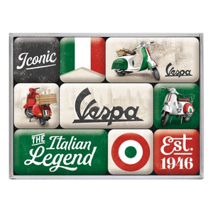 Nostalgic-Art 5183125 Magnet Set Vespa Italian Legend