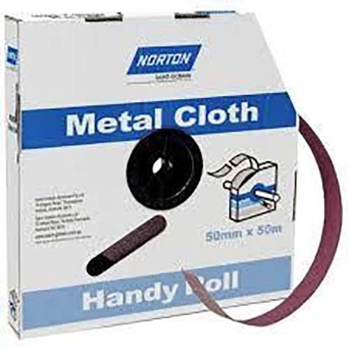 Norton NOR-A0145428 Handy Roll Metalite Brown Al Oxide 25mm x 50 m 240 Grit
