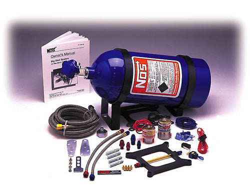 Nitrous Oxide (NOS) NOS02102 Big Shot Single Stage Nitrous Kit 200-400 Horsepower. Suit 4500 Series Carbs.