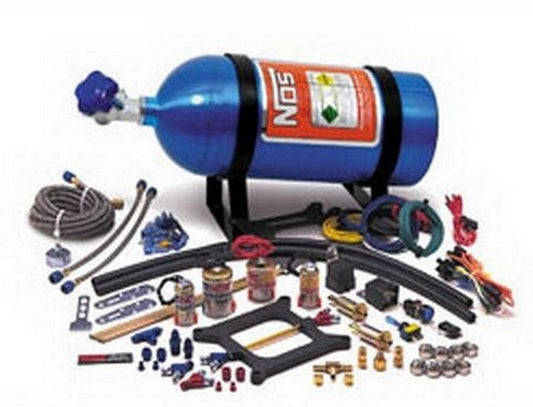 Nitrous Oxide (NOS) NOS02201 Dual Shot Cheater Nitrous Kit 100-250 Horsepower. Suit Square-Bore Carbs.