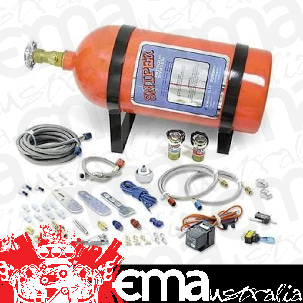 Nitrous Oxide (NOS) NOS07005 Sniper Universal EFI Wet Kit 4 & 6 Cyl 35-75 HP 10lb Orange Bottle