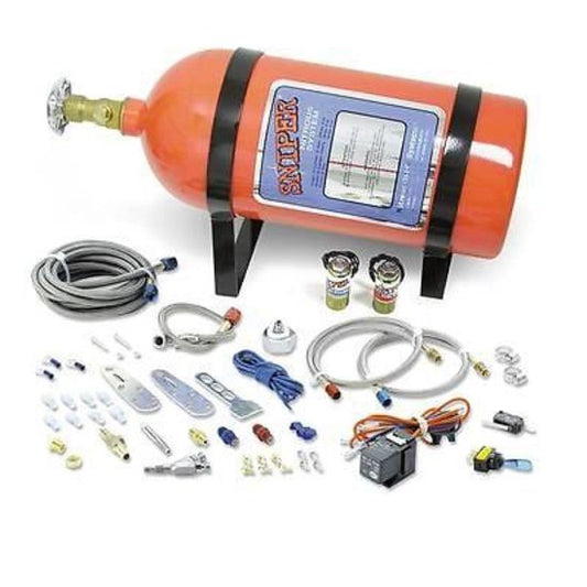 Nitrous Oxide (NOS) NOS07005 Sniper Universal EFI Wet Kit 4 & 6 Cyl 35-75 HP 10lb Orange Bottle