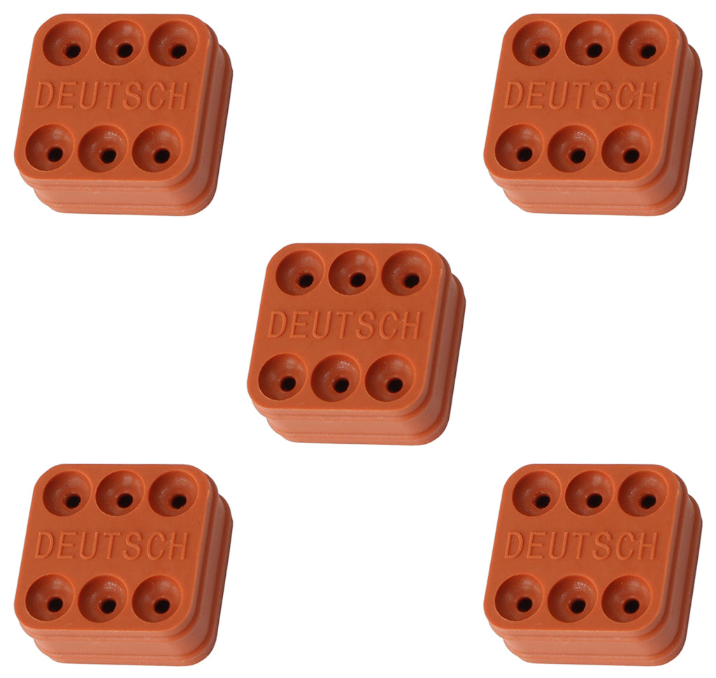 Aeroflow AF49-9042 Weathertight Wire Seal 6 Pin Pack Of 5 Deutsch