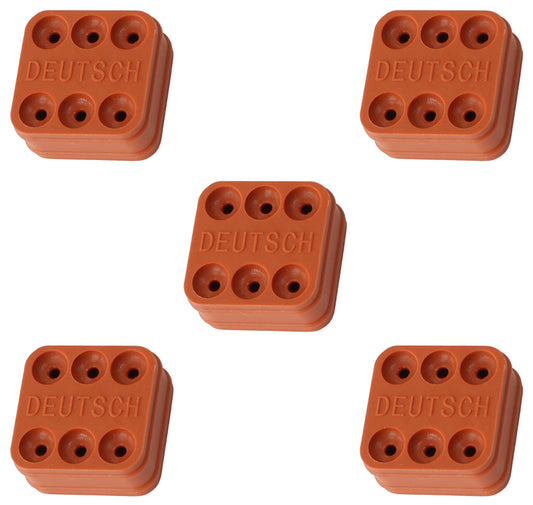 Aeroflow AF49-9042 Weathertight Wire Seal 6 Pin Pack Of 5 Deutsch