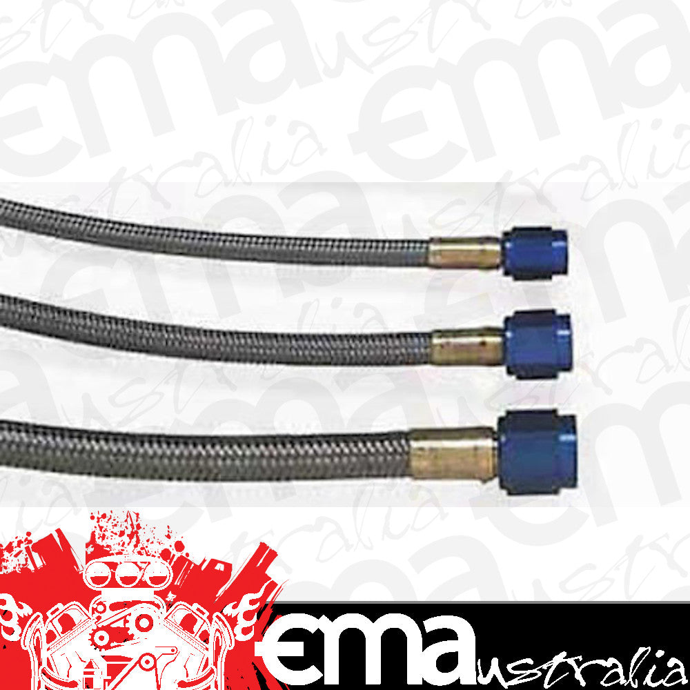 Nitrous Oxide (NOS) NOS15050 Stainless Steel Braided Hose -3 AN Female to -3 AN Female 18" Blue 15050