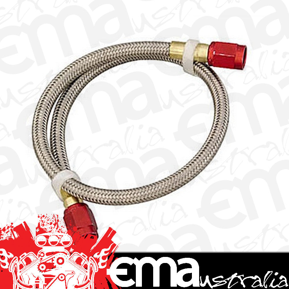 Nitrous Oxide (NOS) NOS15221 Nitrous Oxide -4AN Stainless Steel Braided Hose w/ Red Ends