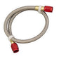 Nitrous Oxide (NOS) NOS15221 Nitrous Oxide -4AN Stainless Steel Braided Hose w/ Red Ends