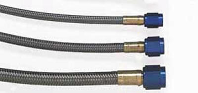 Nitrous Oxide Systems (NOS) | NOS15230-1 | Oxide (NOS) Stainless Steel Braided Hose -4AN 24"