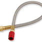 Nitrous Oxide (NOS) NOS15230-2 -4AN Stainless Steel Bradided Hose 2Ft. Length. w/ 1/8" NPT Red Ends