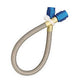 Nitrous Oxide (NOS) NOS15240 -4AN Stainless Steel Bradided Hose 3Ft. Length. w/ Blue Ends